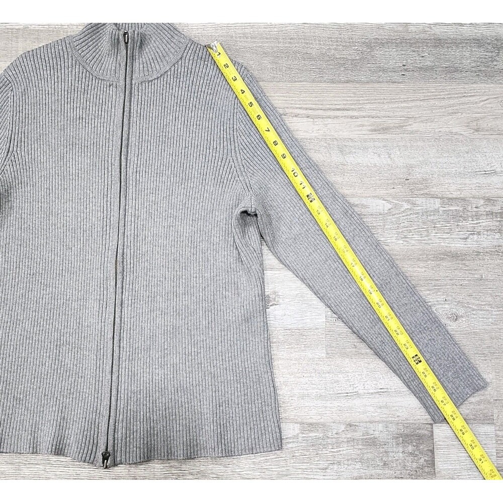 Eddie Bauer Men's Sweater Full Zip Outdoor Cardigan Gray Sizes XLarge Tall - Picture 3 of 8